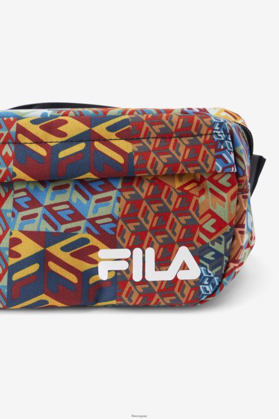 océano/amarillo/blanco FILA riñonera fila ocean/amarillo/blanco con estampado de parche jorina 6L8PR2958