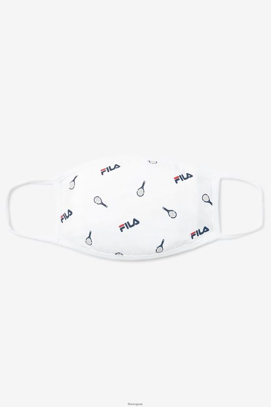 blanco FILA mascarilla fila blanca tenis print blanco 6L8PR21039