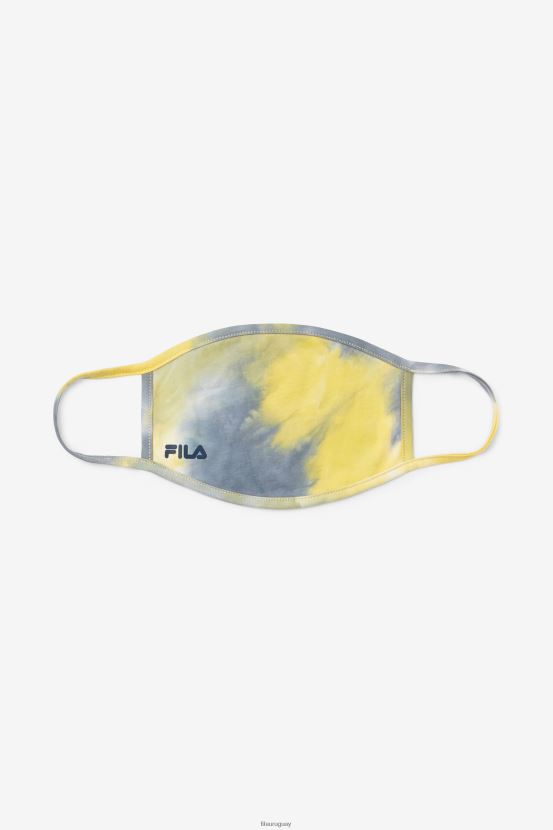 teñido anudado amarillo FILA mascarilla amarilla con efecto tie-dye fila con efecto tie-dye amarillo 6L8PR21052