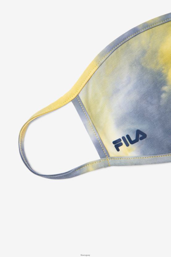 teñido anudado amarillo FILA mascarilla amarilla con efecto tie-dye fila con efecto tie-dye amarillo 6L8PR21052