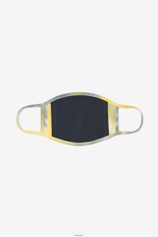 teñido anudado amarillo FILA mascarilla amarilla con efecto tie-dye fila con efecto tie-dye amarillo 6L8PR21052