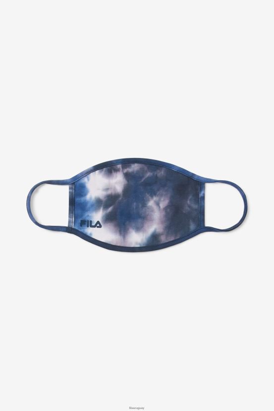 teñido anudado azul FILA Fila mascarilla azul con efecto tie-dye y efecto tie-dye en azul marino 6L8PR21036