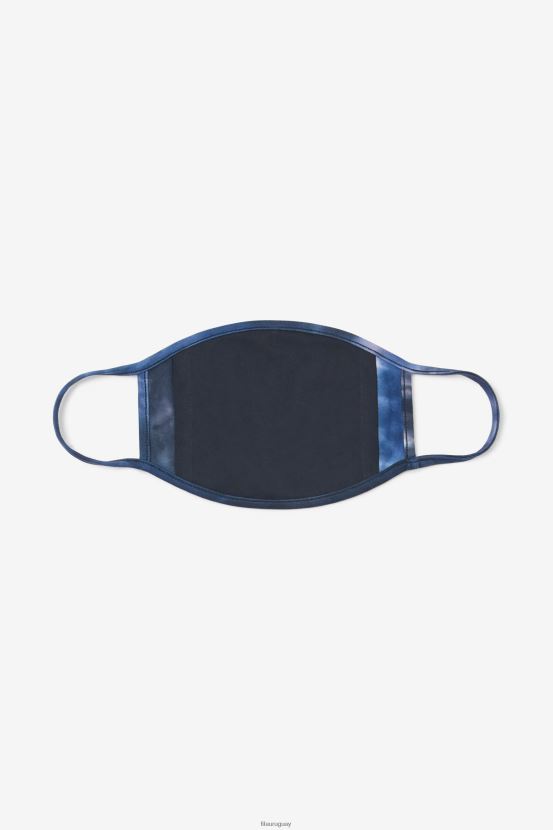 teñido anudado azul FILA Fila mascarilla azul con efecto tie-dye y efecto tie-dye en azul marino 6L8PR21036