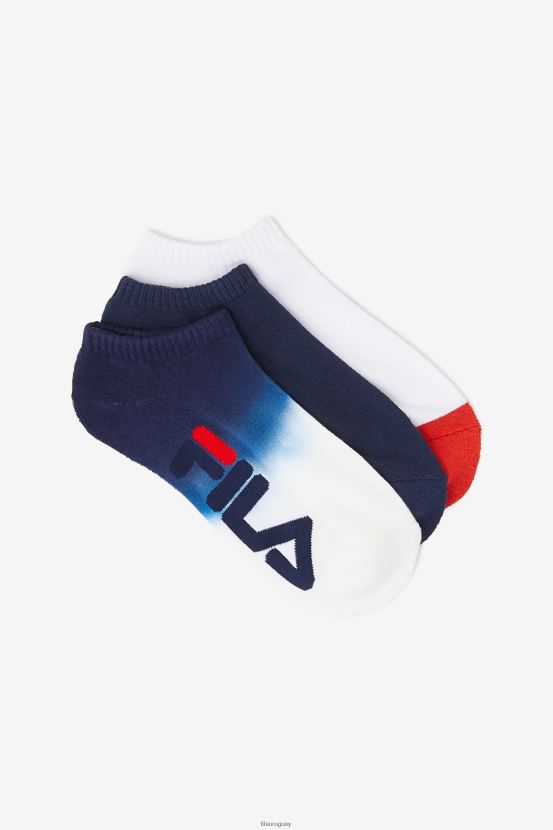Armada FILA Calcetines invisibles fila azul marino para mujer, paquete de 3 6L8PR21084