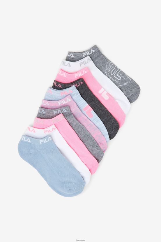azul FILA calcetines invisibles florales para niña paquete de 10 fila azul 6L8PR21067