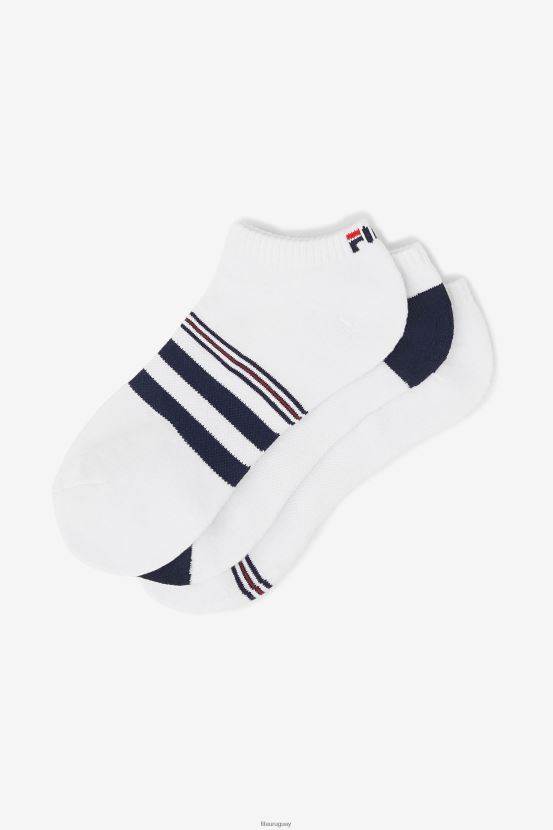 blanco FILA Calcetines invisibles a rayas fila para hombre blancos, paquete de 3 6L8PR21089