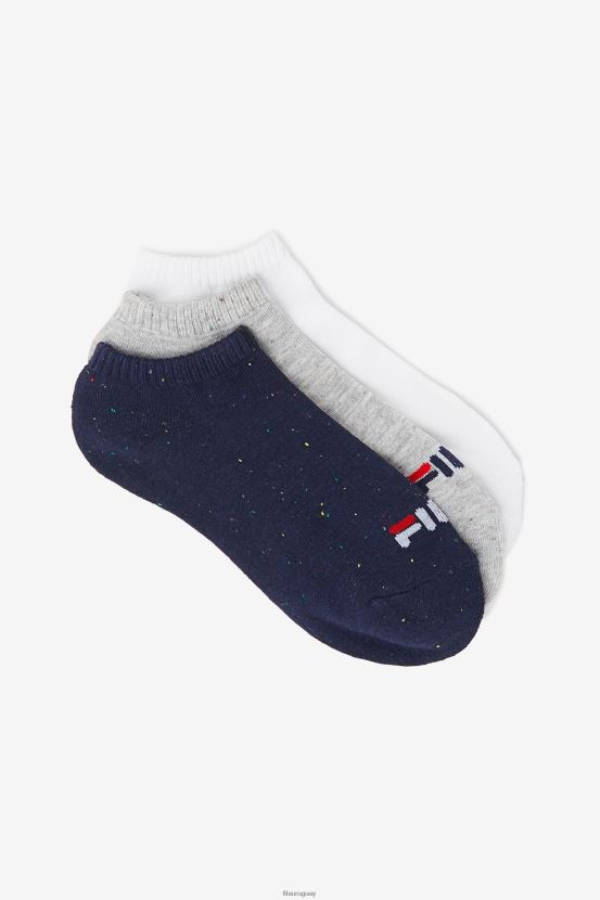 gris multicolor FILA paquete de 3 calcetines invisibles con rayas moteadas fila para mujer en gris multicolor 6L8PR21095