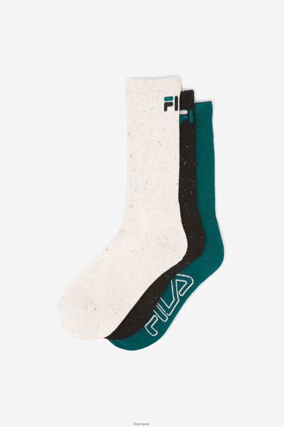 negro FILA Calcetines fila moteados con rayas moteadas para mujer en negro, paquete de 3 6L8PR21017