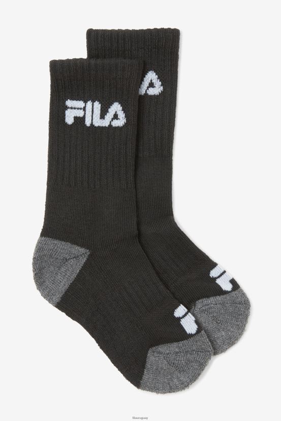 negro FILA calcetines deportivos fila acolchados para niños negros, paquete de 6 6L8PR21071