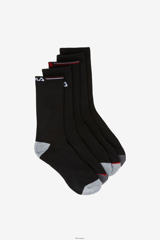 negro FILA calcetines deportivos para niños paquete de 6 negro fila 6L8PR21061