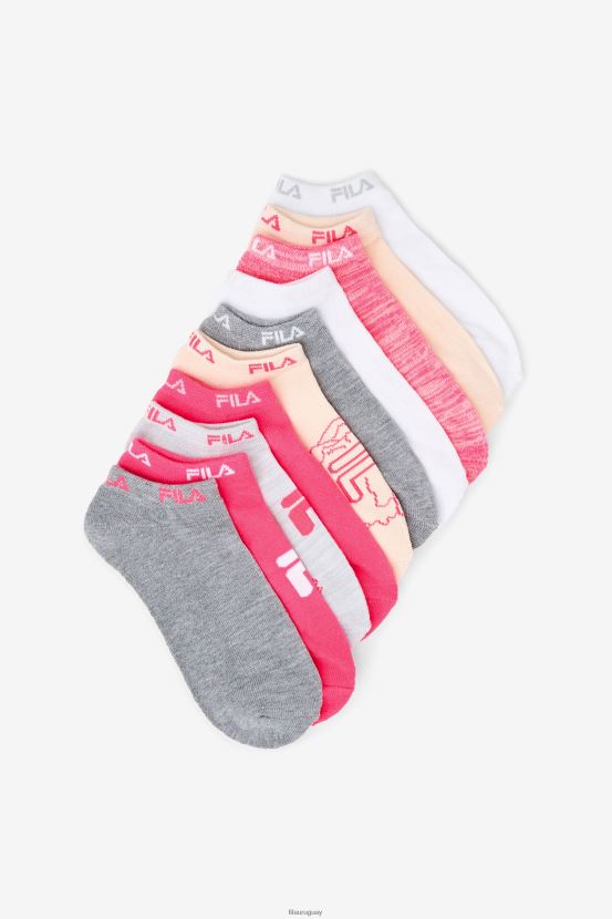 rosa FILA fila calcetines invisibles florales para niña rosa paquete de 10 6L8PR21066