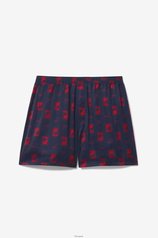 azul marino/rojo FILA boxer fila 2pac con logo estampado azul marino/rojo 6L8PR2969