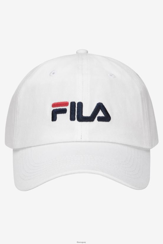 blanco FILA gorra de béisbol fila blanca con logo bordado 6L8PR2993