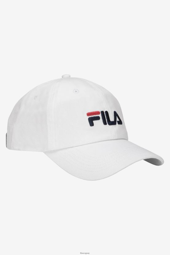blanco FILA gorra de béisbol fila blanca con logo bordado 6L8PR2993