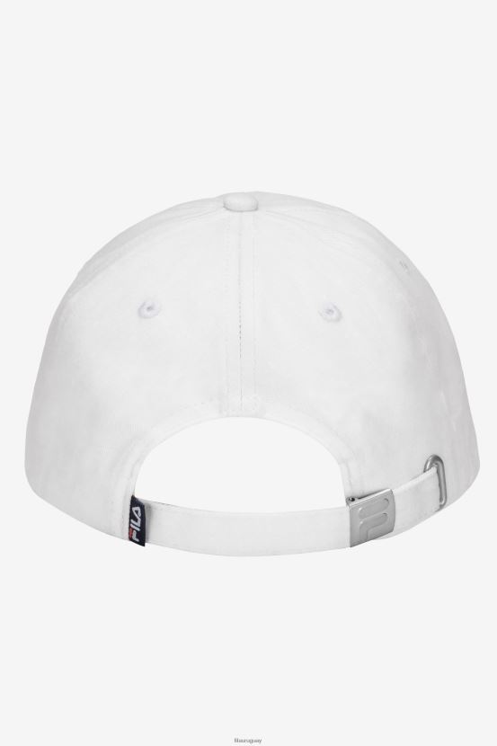 blanco FILA gorra de béisbol fila blanca con logo bordado 6L8PR2993