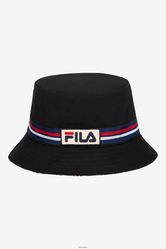 negro FILA sombrero de pescador reversible negro fila 6L8PR2988