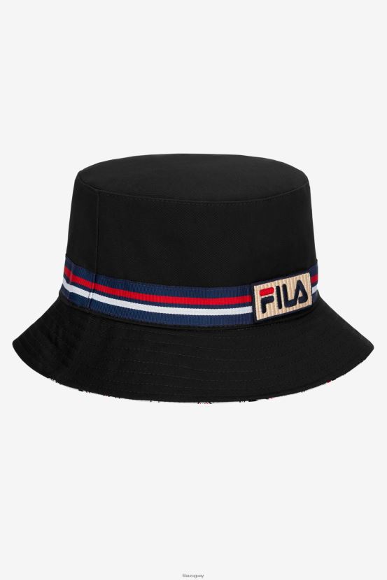 negro FILA sombrero de pescador reversible negro fila 6L8PR2988