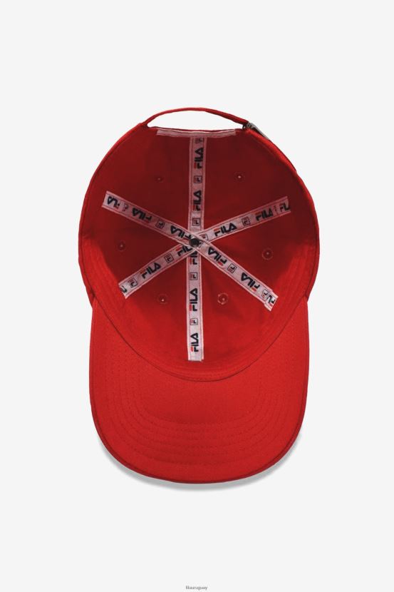 rojo FILA gorra de béisbol fila roja con logo bordado 6L8PR2999