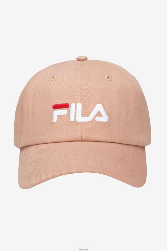 rosa caoba FILA fila caoba rosa gorra de béisbol con logo bordado 6L8PR2994