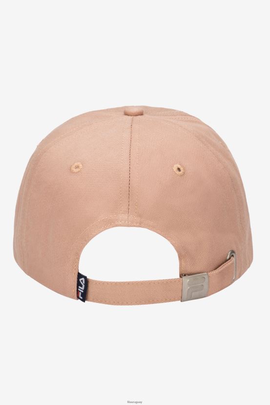 rosa caoba FILA fila caoba rosa gorra de béisbol con logo bordado 6L8PR2994