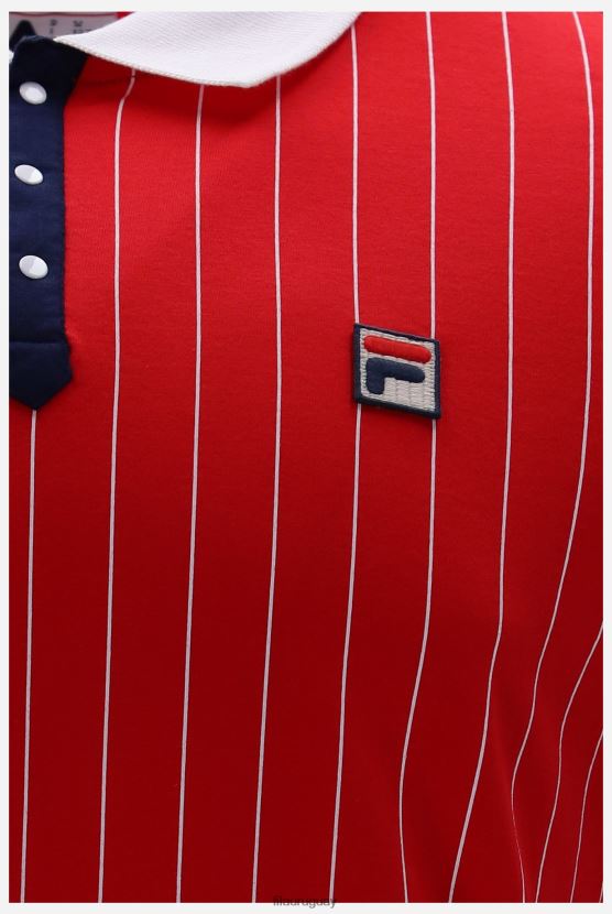 FILA bb1 clásico vintage polo a rayas fila moda 6L8PR23336