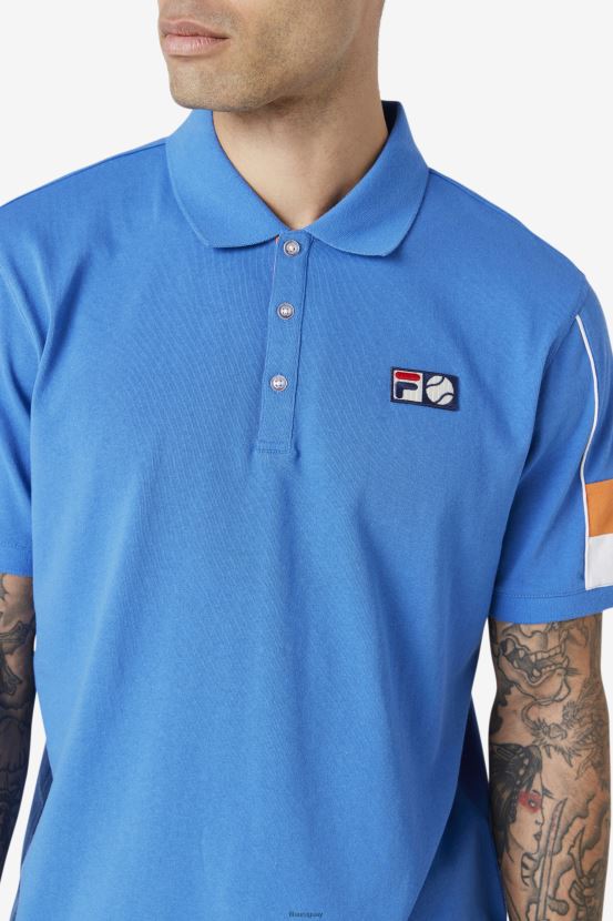 azul fuerte/blanco/rosa coral FILA polo fila coda azul fuerte/blanco/coral rosa 6L8PR2420