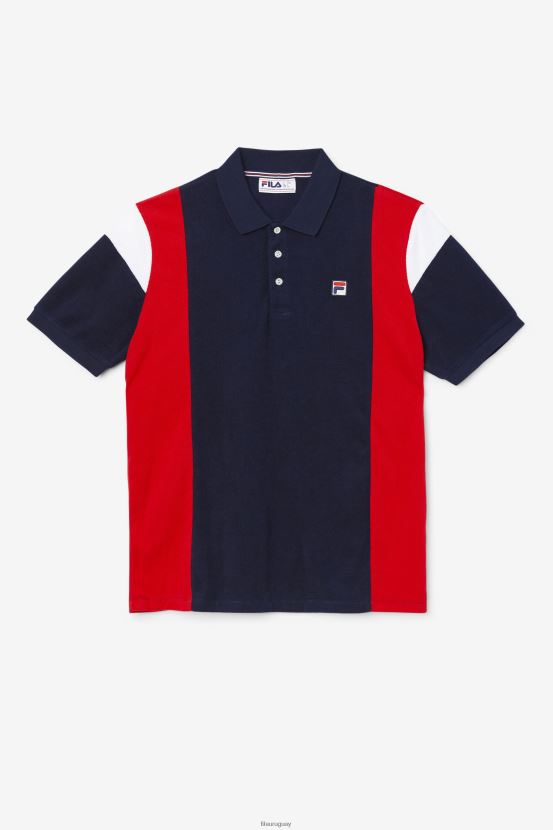 azul marino/rojo/blanco FILA polo fila astro terry azul marino/rojo/blanco 6L8PR2253