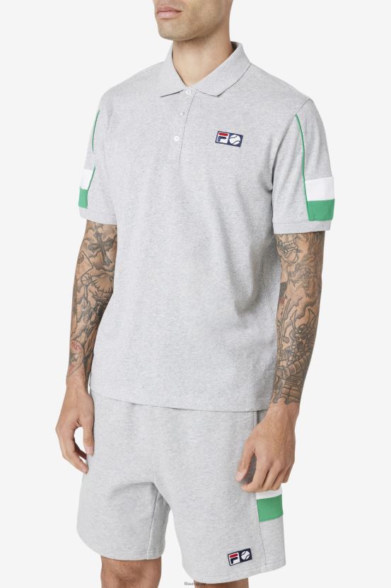 gris claro/gominola/blanco FILA fila coda polo gris claro/jelly bean/blanco 6L8PR2421