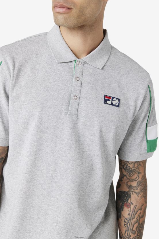 gris claro/gominola/blanco FILA fila coda polo gris claro/jelly bean/blanco 6L8PR2421