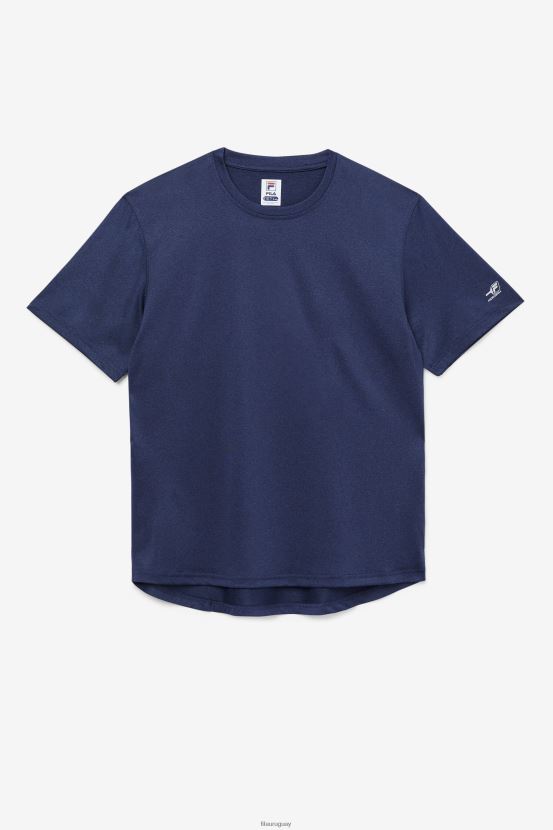 jaspeado azul marino FILA fila con dobladillo festoneado pickleball azul marino jaspeado 6L8PR21106