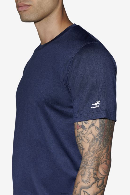 jaspeado azul marino FILA fila con dobladillo festoneado pickleball azul marino jaspeado 6L8PR21106