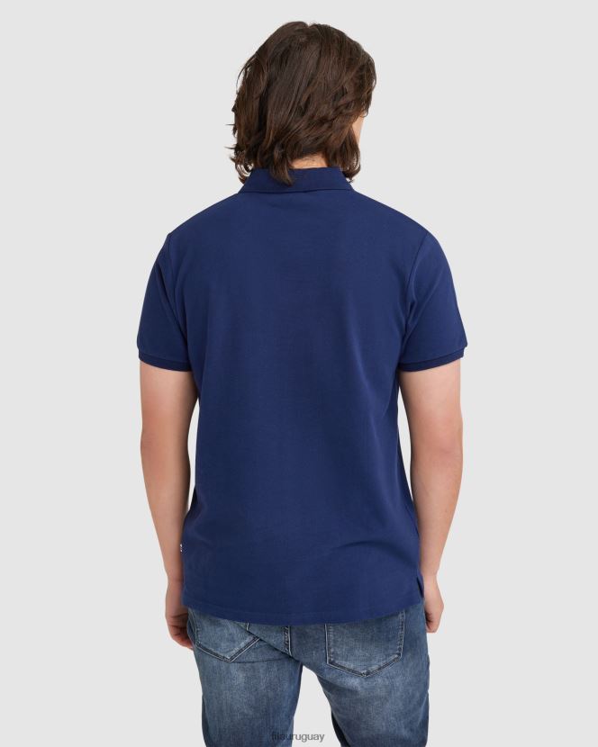 nueva marina FILA polo fila asher hombre nuevo azul marino 6L8PR22371