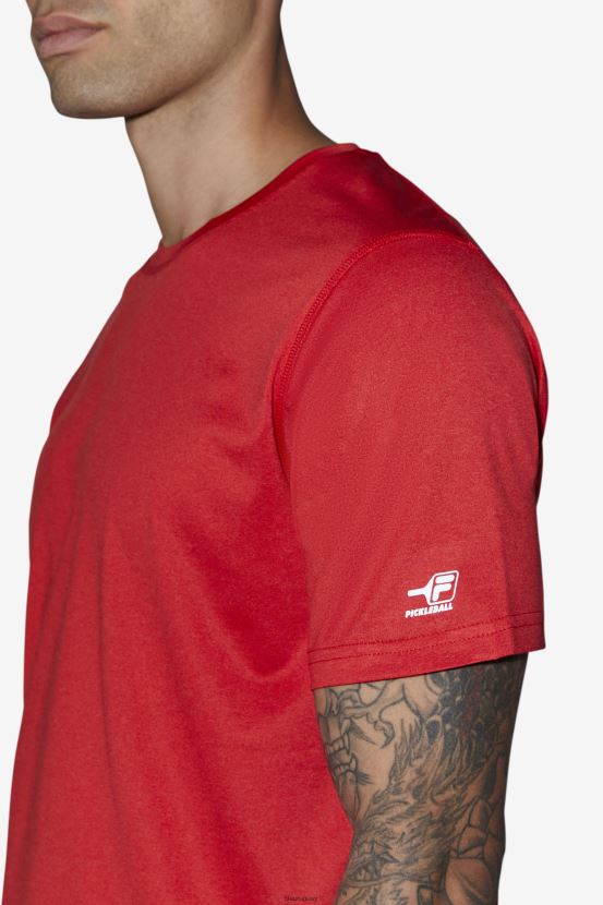 rojo FILA fila roja pickleball con dobladillo festoneado 6L8PR21108