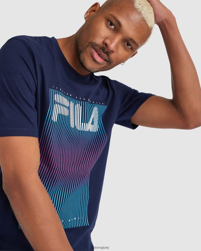 Armada FILA camiseta fila cedrick azul marino para hombre 6L8PR22326