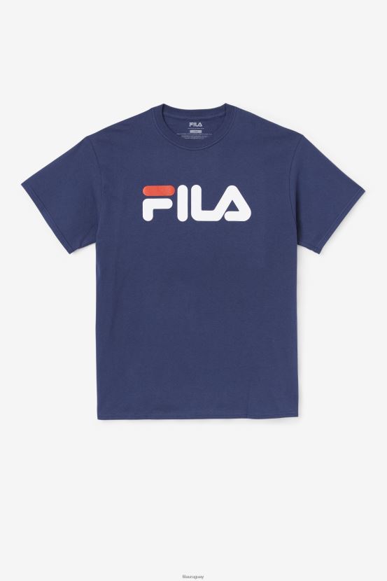 azul marino/blanco/rojo FILA camiseta fila azul marino/blanco/rojo con logo para hombre 6L8PR2270