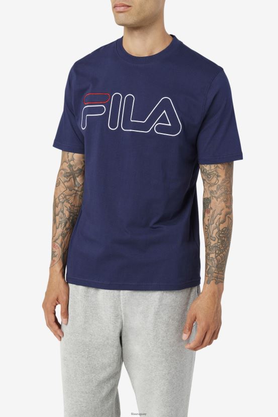 azul marino/blanco/rojo FILA camiseta fila borough azul marino/blanco/rojo 6L8PR2279