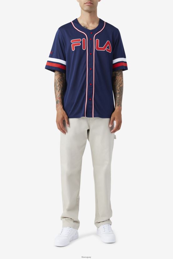 azul marino/rojo/blanco FILA Camiseta de béisbol 2pac fila azul marino/rojo/blanco 6L8PR2212