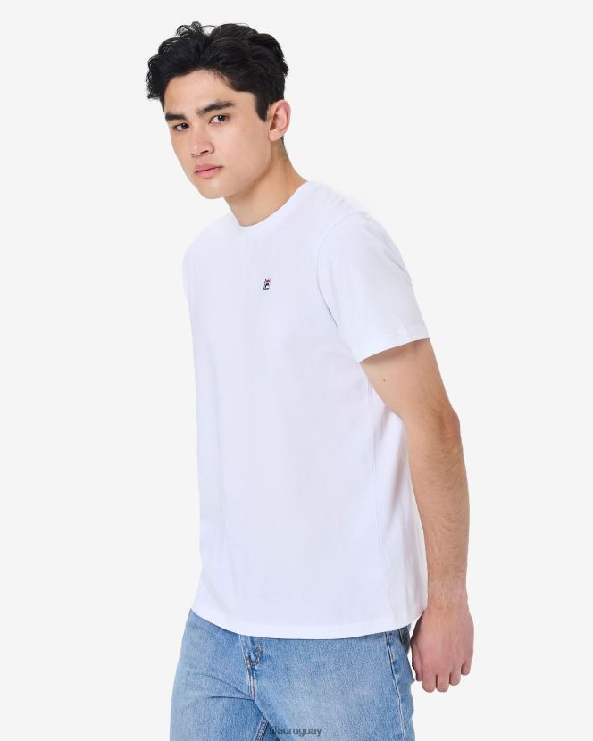 blanco FILA Camiseta fila blanca Heritage Badge 2.0 para hombre 6L8PR22578