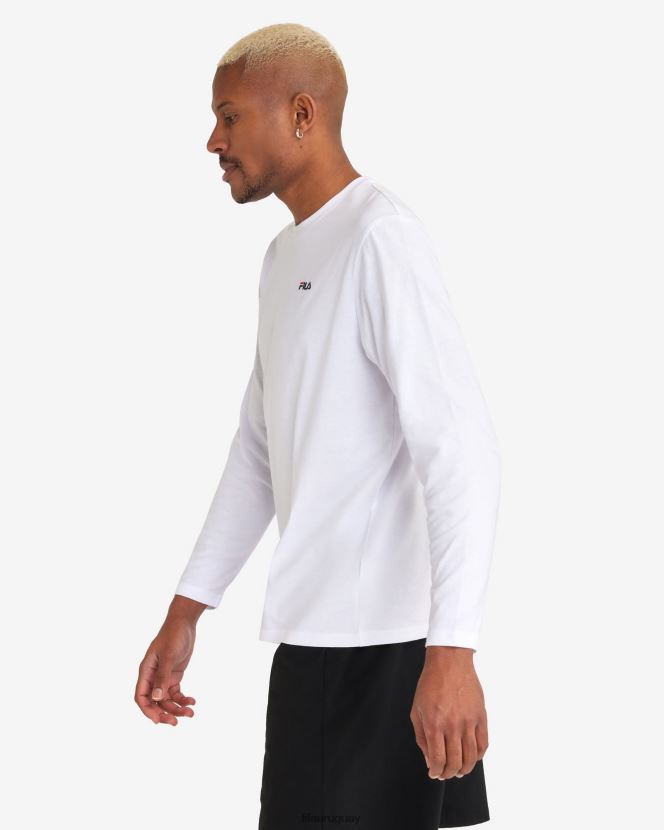 blanco FILA camiseta blanca básica l/s para hombre fila 6L8PR22550