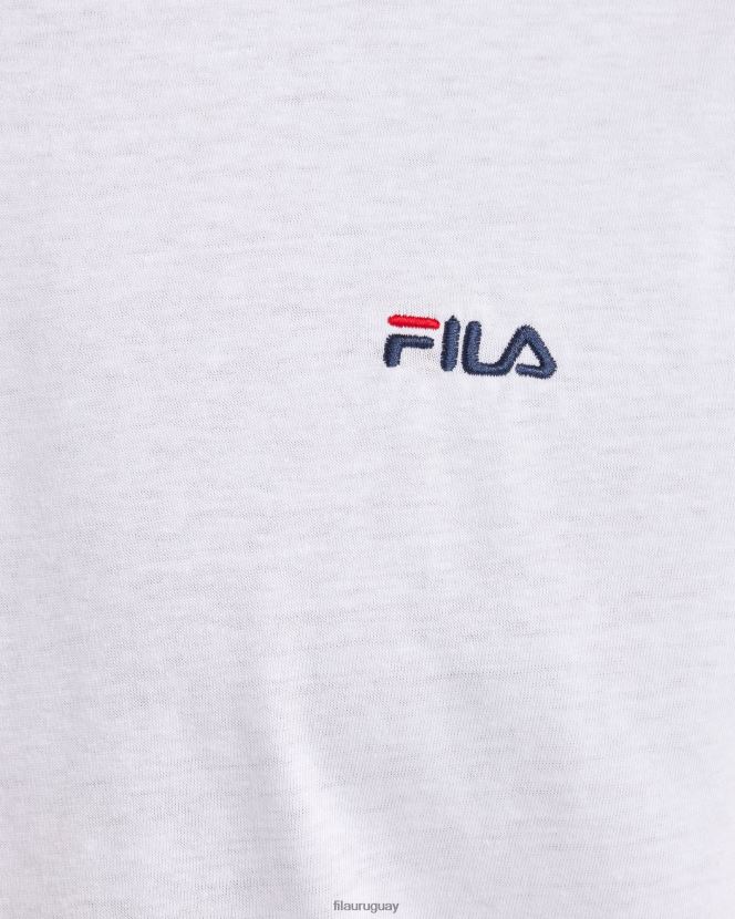 blanco FILA camiseta blanca básica l/s para hombre fila 6L8PR22550