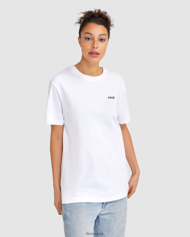blanco FILA camiseta clásica unisex 2 fila blanca 6L8PR22465