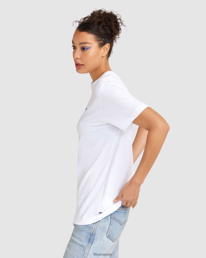 blanco FILA camiseta clásica unisex 2 fila blanca 6L8PR22465