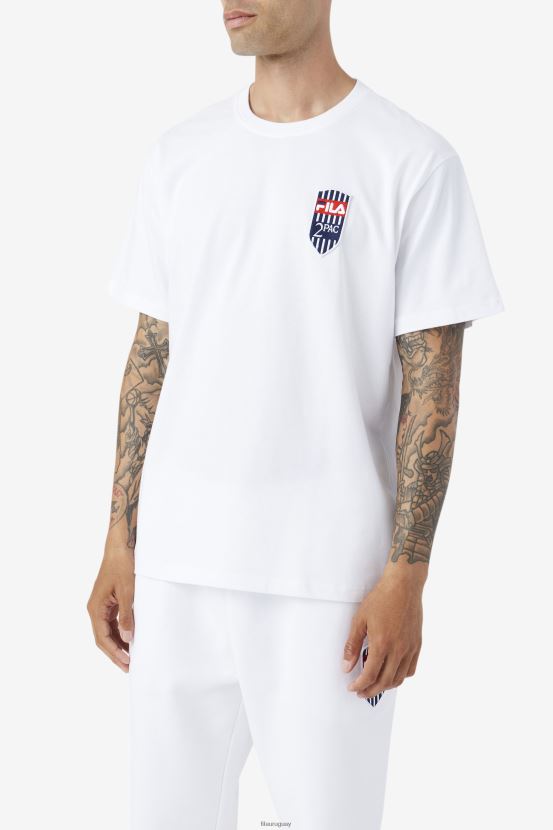 blanco FILA camiseta fila 2pac blanca 6L8PR2216
