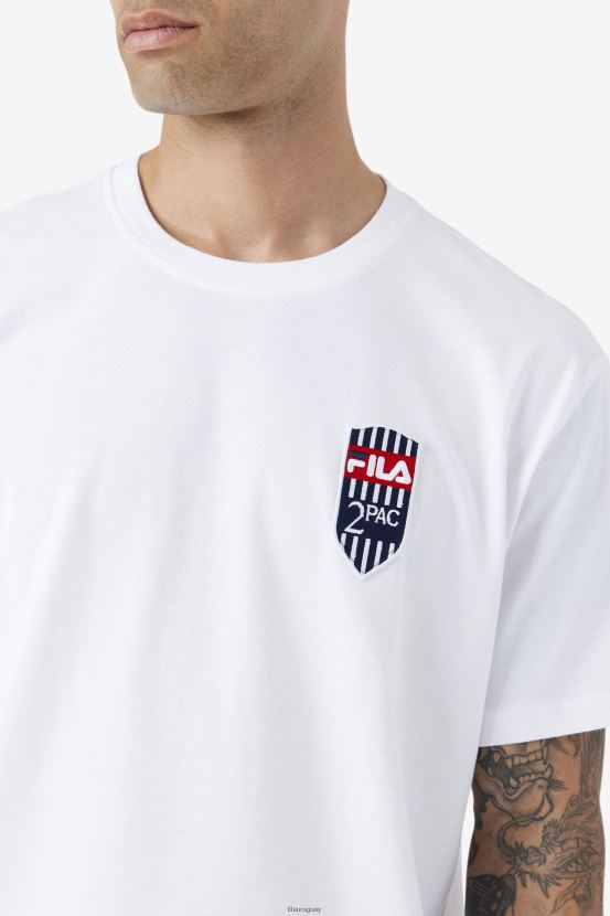 blanco FILA camiseta fila 2pac blanca 6L8PR2216