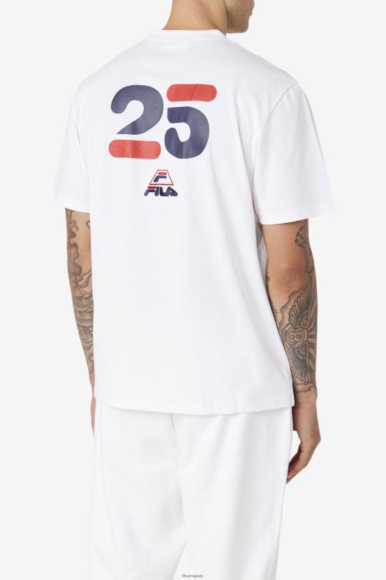 blanco FILA camiseta fila blanca Grant Hill Cormac 6L8PR2228