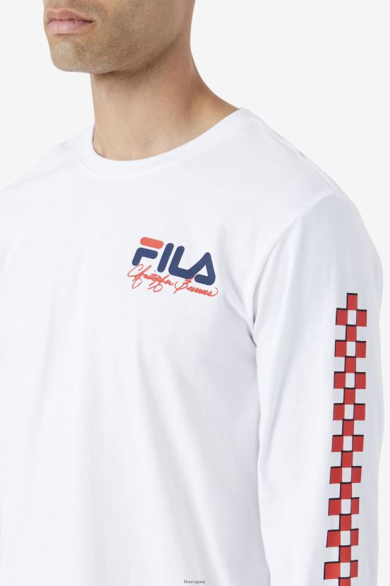 blanco FILA camiseta fila blanca bevans park manga larga 6L8PR2250