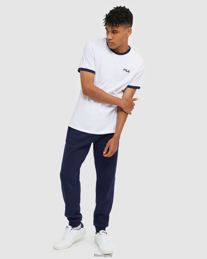 blanco FILA camiseta fila blanca clásica para hombre 6L8PR22476