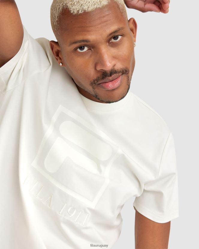 blanco FILA camiseta fila blanca hombre sahand 6L8PR22403