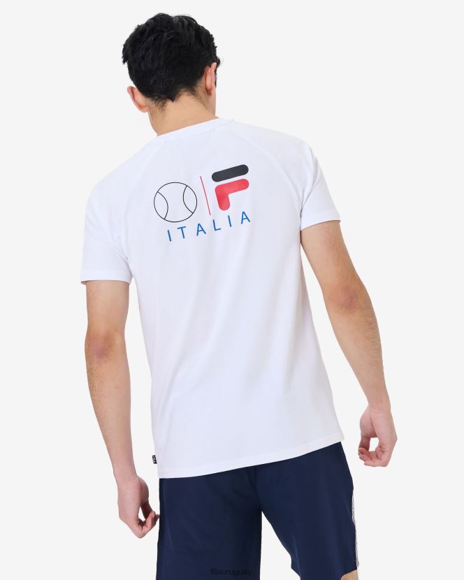 blanco FILA camiseta fila hannes blanca hombre 6L8PR22526