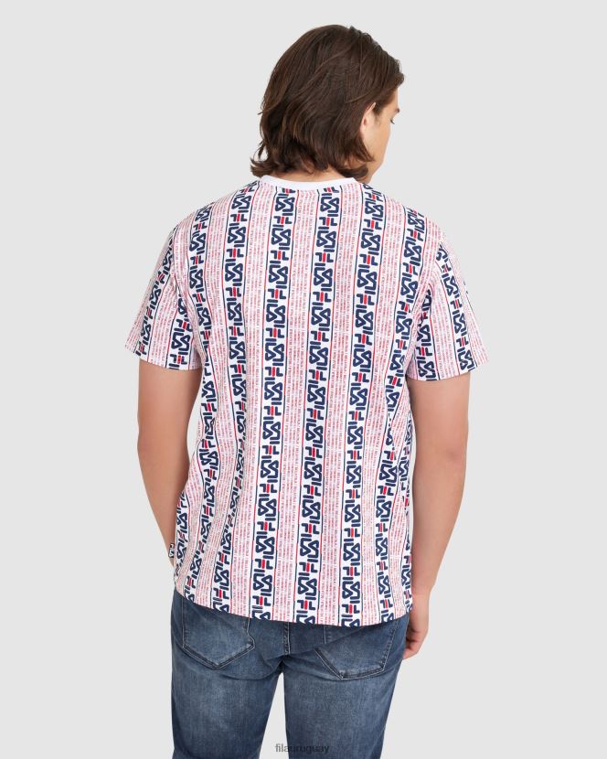 blanco FILA camiseta fila harrison blanca para hombre 6L8PR22380